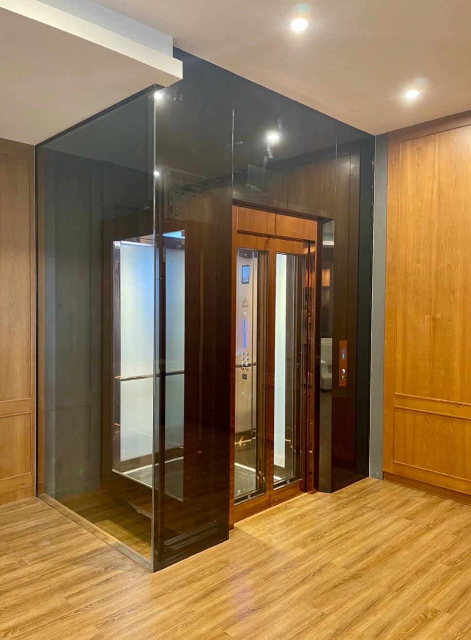 Luxury Panoramic with security access keycard Lift